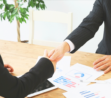 会社間の信頼関係を重視しています。